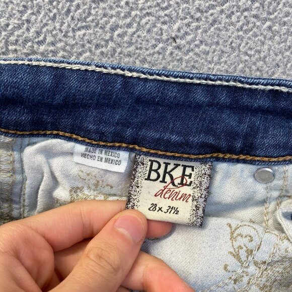 BKE Taylor Boot Cut Jeans Women's Size 28R Stretch Mid Rise  Denim - Picture 10 of 11